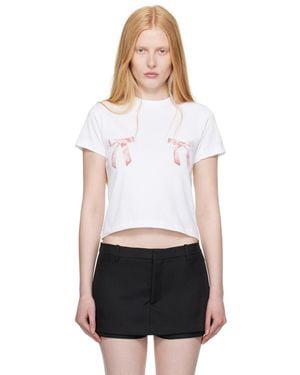 Sandy Liang Bow Ame T-Shirt - Black