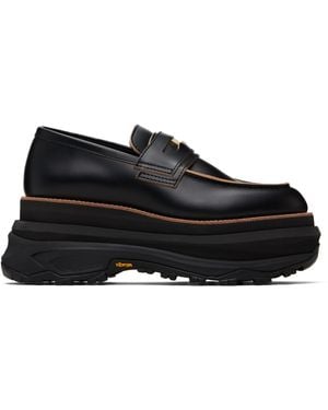 Sacai Platform Loafers - Black