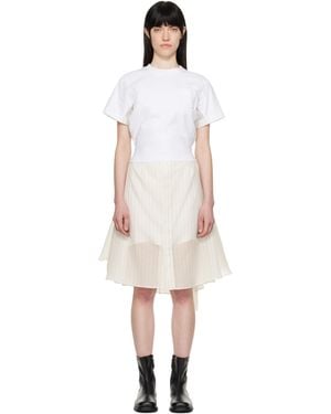 【sacai】パフスリーブコットンジャージーミディドレス sacaiサカイ☆パフスリーブコットンジャージーミディドレス