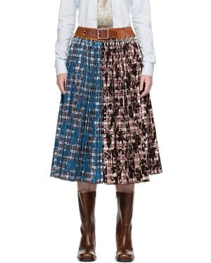 Chopova Lowena Lockhart Carabiner Midi Skirt - Blue