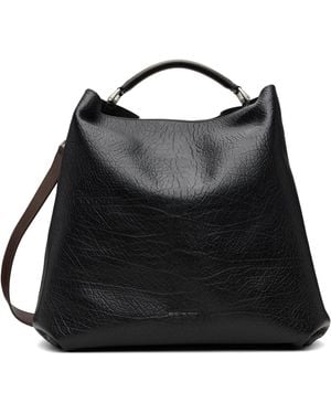 Dries Van Noten Leather Sling Bag - Black