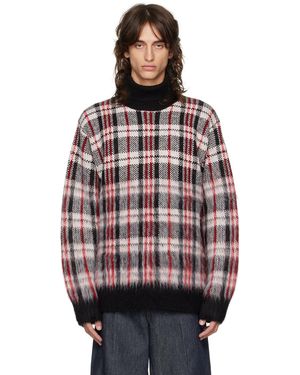 Helmut Lang Brushed Plaid Turtleneck - Multicolour
