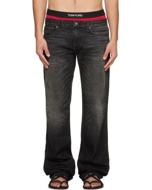 Raimundo Langlois Ssense Exclusive Slim Straight Jeans - Grey