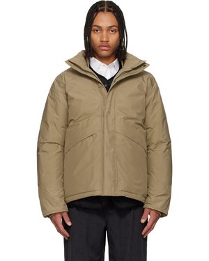 Nanamica Khaki Gore-Tex Short Down Jacket - Natural