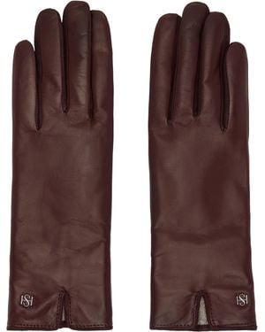 Handsome Stockholm Burgundy Essentials Gloves - Purple