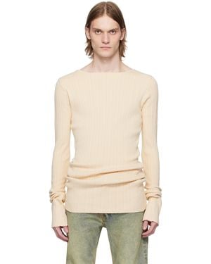 Entire studios Arches Long Sleeve Knit Sweater - Natural