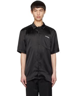 Han Kjobenhavn Open Spread Collar Shirt - Black