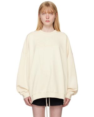 Rick Owens Championエディション オフホワイト Jumbo スウェットシャツ - ナチュラル
