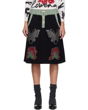 Chopova Lowena Quimby Midi Skirt - Black