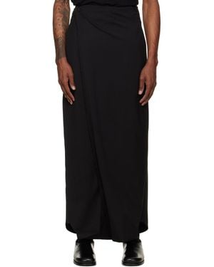 Kiko Kostadinov Cursus Drape Trousers - Black