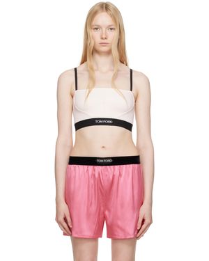 Tom Ford Camisole Rose En Modal À Logo