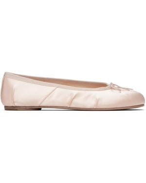 Maison Margiela Tabi Satin Ballerina Flats - Black