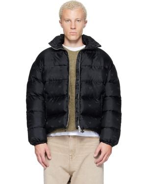 Rhude Paisley Jacquard Down Puffer Jacket - Black