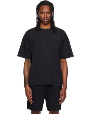 Skims Jersey Lounge Oversized T-Shirt - Black