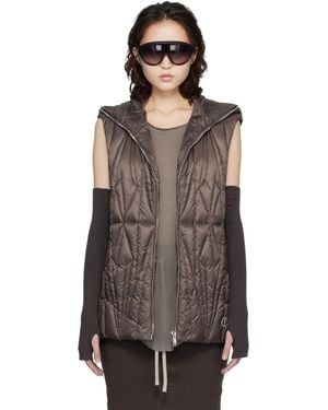 Rick Owens Moncler + Geocamo Ziplock Down Vest - Black