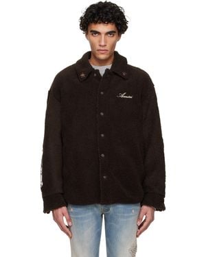 Amiri Bones Studded Overshirt - Black