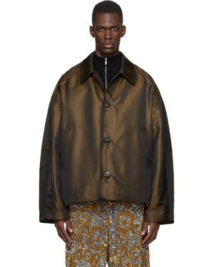 Dries Van Noten Dropped Shoulder Jacket - Black