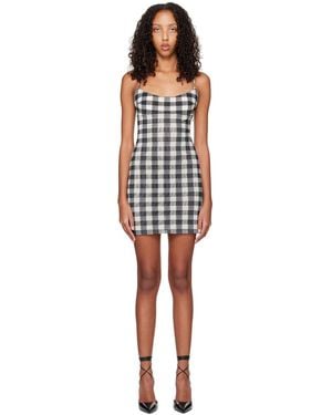 Miaou Ssense Work Capsule – Black & Off-white Anya Minidress