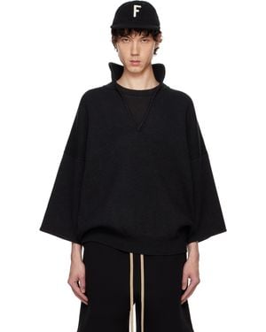 メンズ Fear Of God メリノ フルジップ セーター ブラック | Lyst