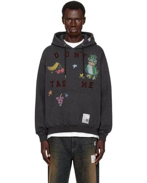 Maison Mihara Yasuhiro Kids Doodle Printed Hoodie - Black