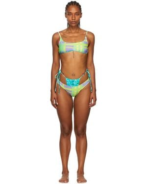 Collina Strada Ssense Exclusive Recycled Nylon Bikini - Black