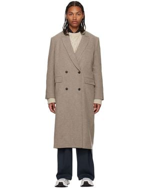 Low Classic Double Long Coat - Black