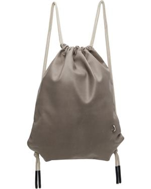 Rick Owens Off- Concordians Drawstring Backpack - Multicolour
