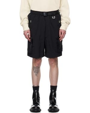 C2H4 Side Pockets Shorts - Black