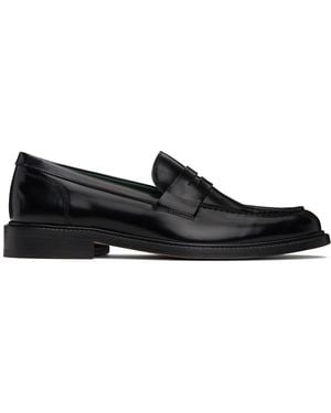 VINNY'S Leather Townee Penny Loafers - Black