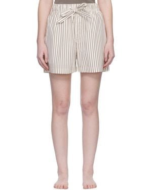 Tekla Off- & Poplin Pyjama Shorts - Multicolour
