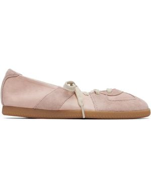 Maison Margiela Replica Soft Laced Ballerina Flats - Pink