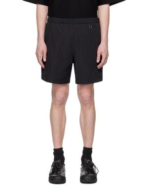 WOOYOUNGMI Short Noir En Nylon À Taille Élastique