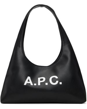 A.P.C. ブラック ベビー Ninon ショルダーバッグ