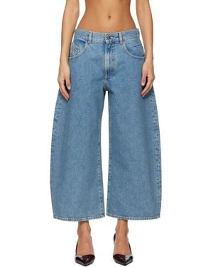 The Attico Long Jeans - Blue
