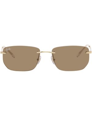 Ray-Ban ゴールド Rb3768 サングラス - ブラック