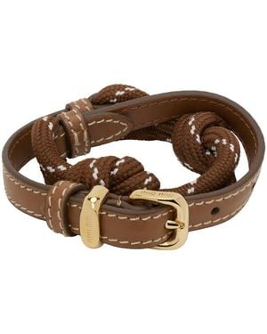 Miu Miu Wraparound Bracelet - Brown