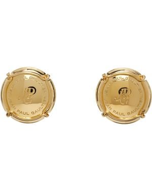 Jean Paul Gaultier 'The Champagne' Earrings - Metallic