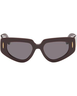 Loewe Anagram Cat-Eye Sunglasses - Brown