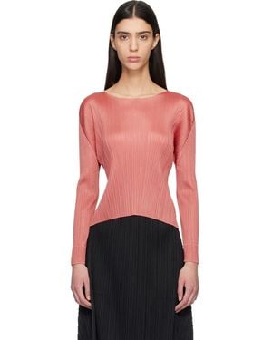 Pleats Please Issey Miyake Monthly Colours October Top - Red