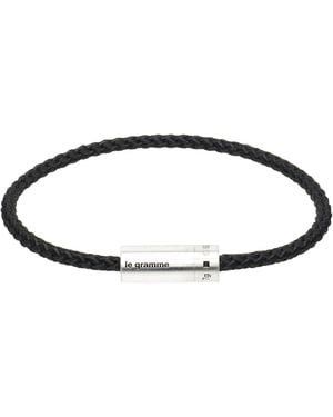 Le Gramme Nato Cable 'Le 7G' Bracelet - Black