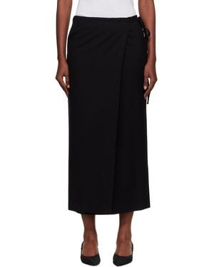 DUNST Wrap Maxi Skirt - Black