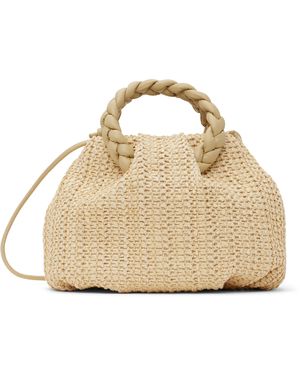 Hereu Bombon Medium Raffia Bag - Metallic