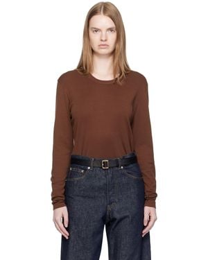 Lemaire Rib Long Sleeve T-Shirt - Black