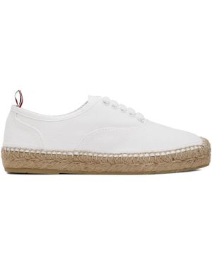 Thom Browne Thom E ホワイト Heritage スニーカー - ブラック