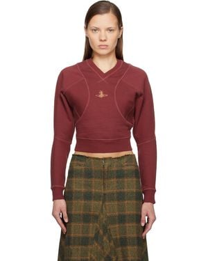 Vivienne Westwood Cropped Pourpoint Sweatshirt - Red