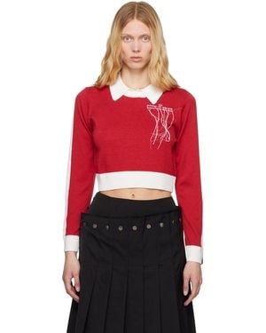 ROKH Contrasted Polo - Red