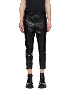 SAPIO Nº 7 Leather Pants - Black