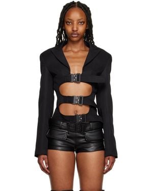 Lado Bokuchava Cyber Shibari Blazer - Black