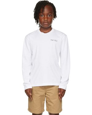 Marcelo Burlon キッズ｜ホワイト プリント 長袖Tシャツ