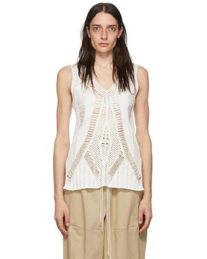 Partow Eden Tank Top - White